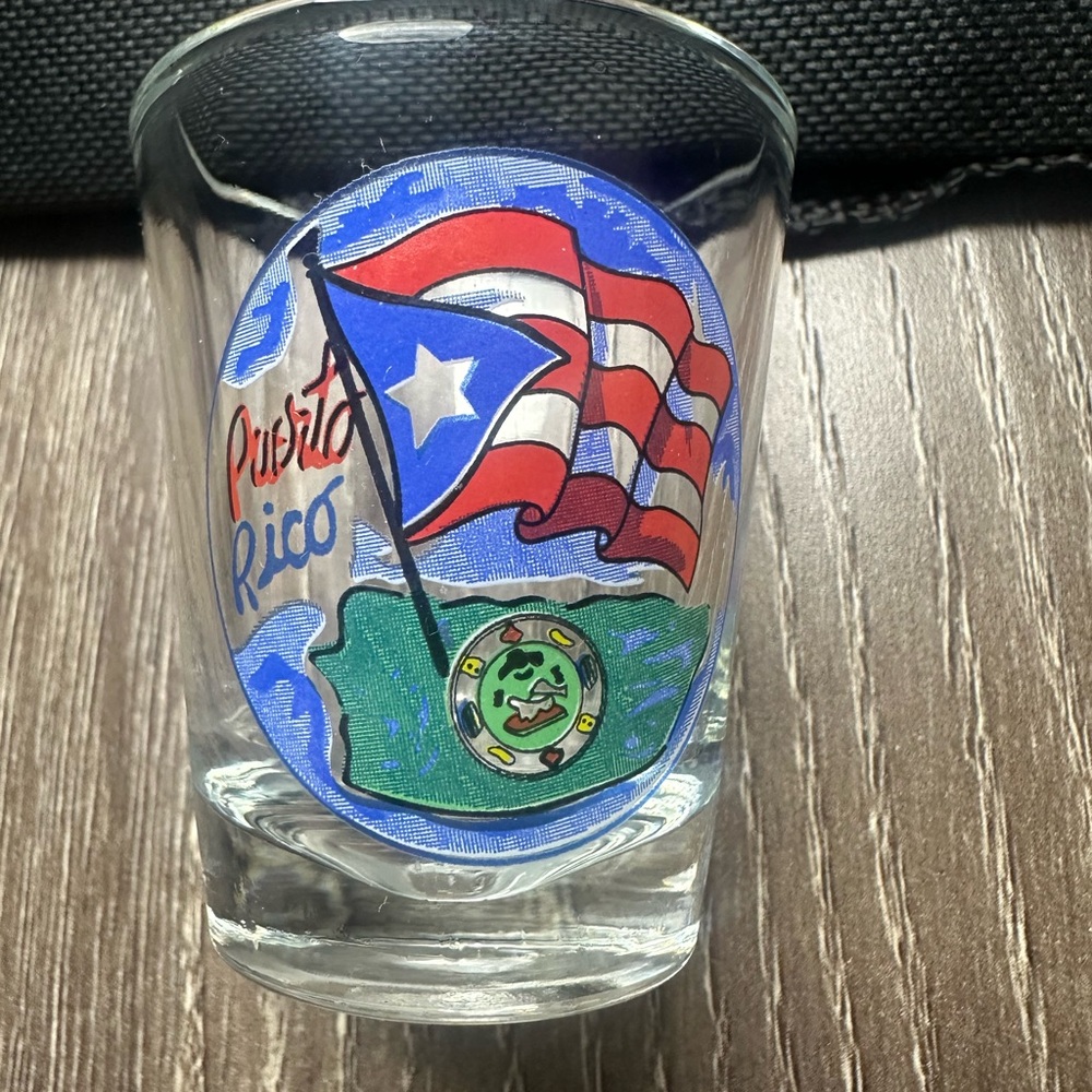 Puerto Rico Flag Shot Glass